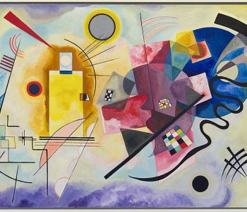Huile sur toile (1925) de Vassily Kandinsky. Musée National d'Art Moderne, Paris, France. Donation Nina Kandinsky 1976. AM 1976-856
